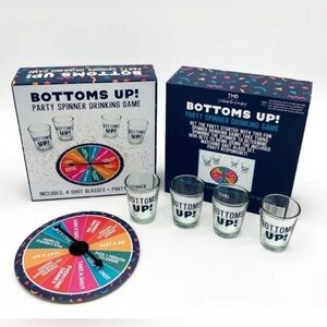 Bottoms up: party spinner drinking game